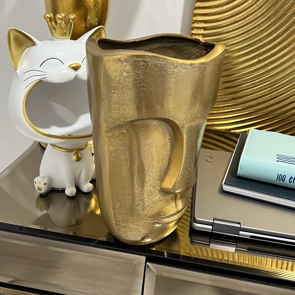 Modern gold vase